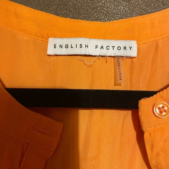 English Factory Vibrant Orange Midi Dress - Picture 4 of 5